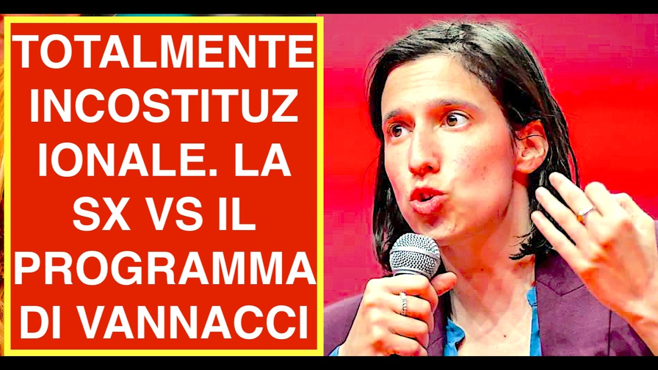 TOTALMENTE INCOSTITUZIONALE. LA SX VS IL PROGRAMMA DI VANNACCI