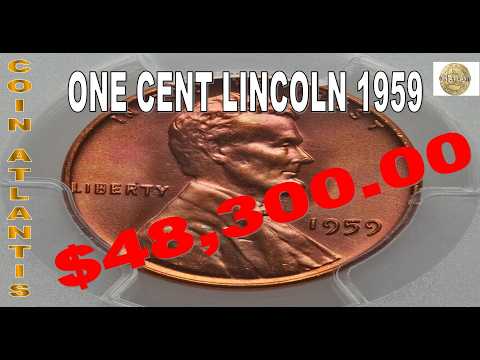 1959 lincoln Penny Coin Value.OVER $48,300.00
