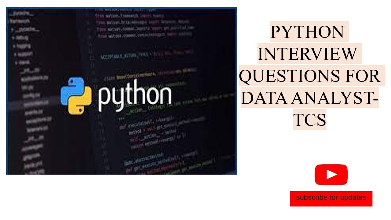 Python interview questions and answers |TCS | - Part 1