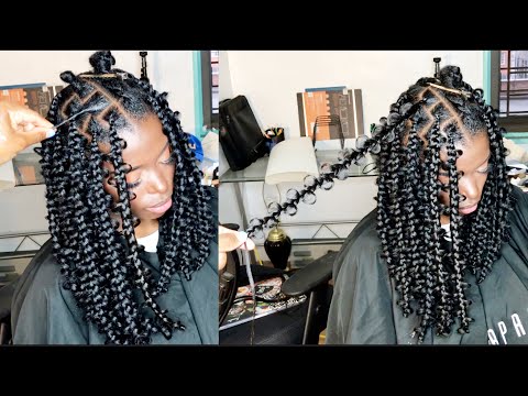 DETAILED PARTING TUTORIAL WHILE DOING BUTTERFLY BRAIDS...