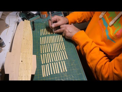 Red Dragon, Chinese Junk, Part 4,  Planking the deck.