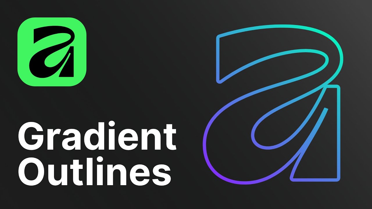 How to Add Gradient Outlines in Affinity 3