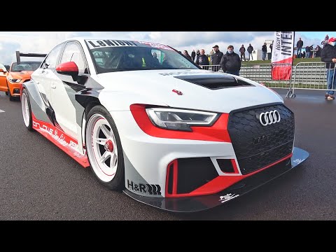 Audi RS3 LMS Turbo 4motion Acceleration SOUND - Half Mile Top Speed