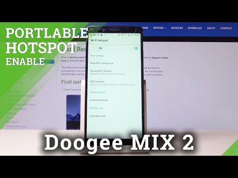 How to Activate Portable Hotspot in DOOGEE Mix 2 - Network Access Point