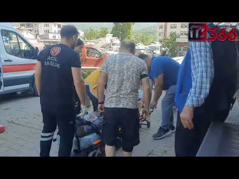 Cide'de fenalaşan yaşlı adam hastaneye gitmek istemedi