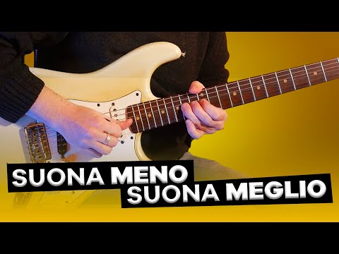 Ecco Perché Dovresti Imparare a Suonare con 1 SOLA CORDA | 3 Tecniche Contro L' Overplaying