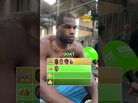 The GOAT VOTE with Daniel Dubois 🥊🐐 #dubois #usyk #boxing #fightnight #tysonfury
