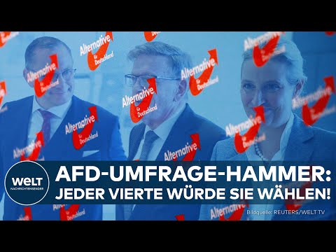 DEUTSCHLAND - UMFRAGE-SCHOCK: AfD deutlich vor CDU! Alle Altparteien verlieren laut FORSA