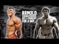 Bodybuilder tries Arnold Schwarzenegger's DIET & WORKOUT for a day...