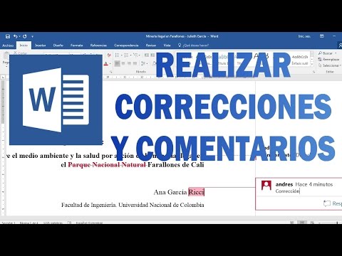 Insertar comentarios, revisar y control de cambios en Word