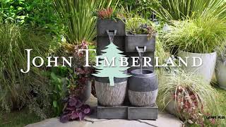 Watch A Video About the Mendit Gray Stone 2 Jar Outdoor LED Floor Fountain