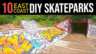 10 DIY Skateparks (East Coast) | DIY Skateboarding 2021