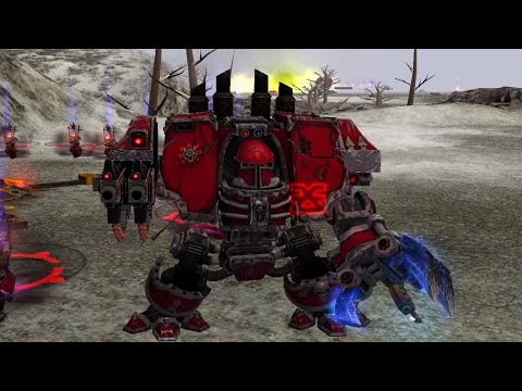 Chaos Space Marines vs Necrons vs Tyranids vs Blood Angels - Warhammer 40k: Soulstorm: Bloodline Mod