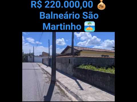 🏠 CASA À VENDA, NO BALNEÁRIO SÃO MARTINHO, NA CIDADE DE ILHA COMPRIDA/SP., R$ 220.000,00 💰