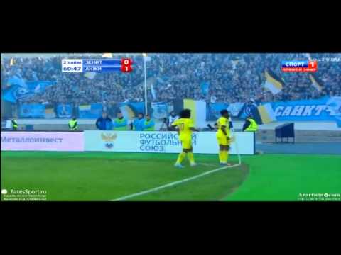 Зенит 0:1 Анжи Гол Самуэля Это'О