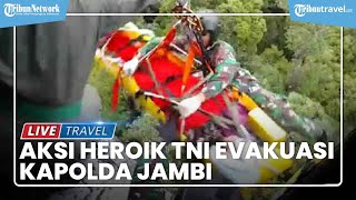 Dramatis! Aksi Heroik TNI Evakuasi Kapolda Jambi yang Helikopternya Mendarat Darurat