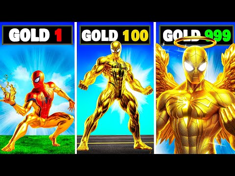 Upgrading to GOLD GOD Spiderman in GTA 5