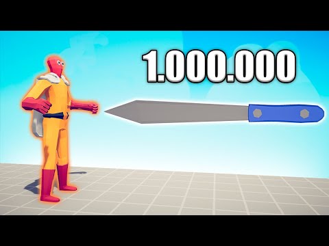 1.000.000 DAMAGE KNIFE vs UNITS - TABS | Totally Accurate Battle Simulator 2023