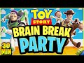 Toy Story Party Freeze Dance Run Brain Break Andy S Coming Just Dance Floor Is Lava