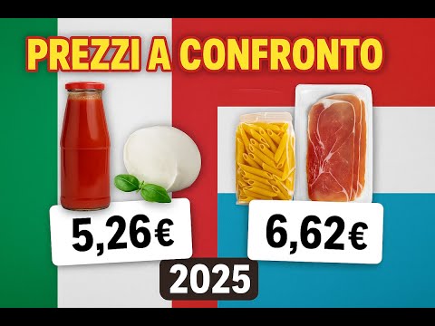 Italia vs Lussemburgo 2025: chi ha i prezzi più alti al supermercato? 🛒💶