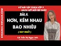 Vở bài tập Toán Lớp 2 Bài 4: Hơn, kém nhau bao nhiêu