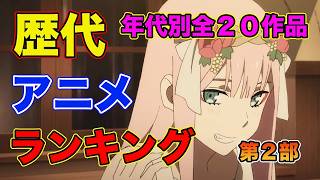 歴代おすすめアニメランキング１５年間アニメを見た人の厳選２０作品恋愛バトルラブコメ泣ける総合第二部2015年2019年