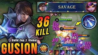 Download lagu 36 Kills   SAVAGE!! Gusion MVP 19.5 Points 100% UNSTOPPABLE!! - Build Top 1 Global Gusion ~ MLBB mp3