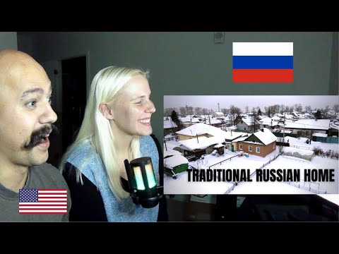 American Reacts To VISITING A TRADITIONAL RUSSIAN HOUSE | Siberia Travel Vlog