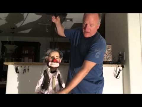 Otto Marionette.  Created by Scott Land and painted by Lisa Land.