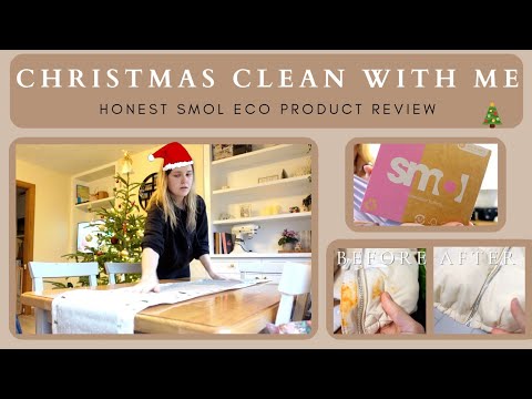 CHRISTMAS CLEAN WITH ME| TESTING SMOL BIO LAUNDRY CAPSULES & DISHWASH TABLETS| sahm of five