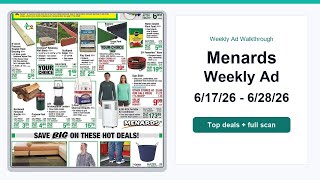Menards Weekly Ad (6/17/26 - 6/28/26) Top Deals