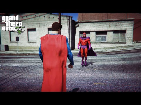 GTA 5 - Superman VS Magneto