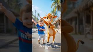 Download lagu Joget Lucu Anak Kecil VS Sapi #funny #comedy #hiburansegar #ai #jogetseru #lucu #animasi mp3