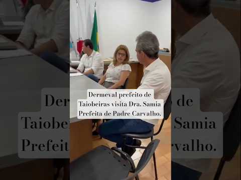 Denerval prefeito de @taiobeiras  visita a Dra. Samia Prefeita de @padrecarvalho