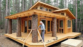 Man Renovates Old Shelter, Turns It Into Cozy Cabin | Start to Finish by @RobsCarpentryAndWoodworks