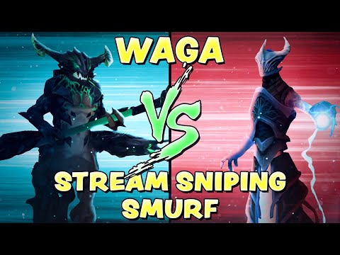 WAGA VS STREAM SNIPING SMURF