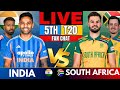 LIVE India Vs South Africa 5th T20I Live Cricket Score Commentary IND VS SA Live Today