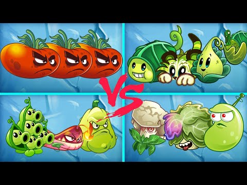 Team Ultomato Vs Random 3 Plant Team - Who Will Win? - PvZ 2 Team Plant