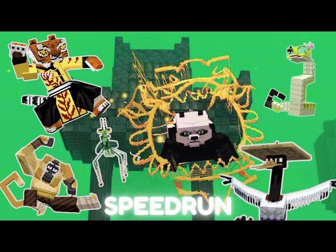 Insane Speedrun: Anya Masters Minecraft Kung Fu Panda DLC (No Deaths)
