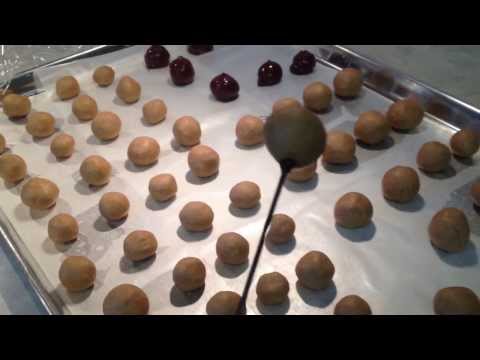 How to coat chocolate covered peanut butter balls in chocolate
