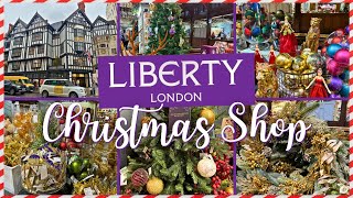 LIBERTY London Christmas Store | Liberty Department Store | Christmas Tree Decorations Ideas 2023