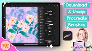 How to Download and Unzip Procreate Brushes on an iPad Pro