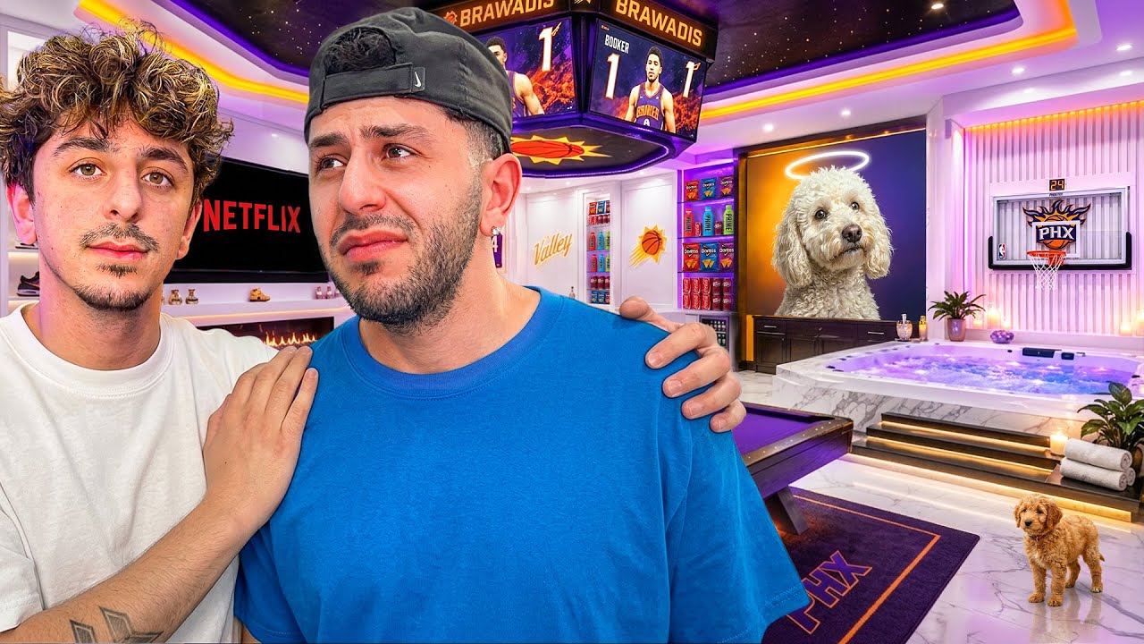my brother lost his dog.. So I Surprised Him With His DREAM Room!