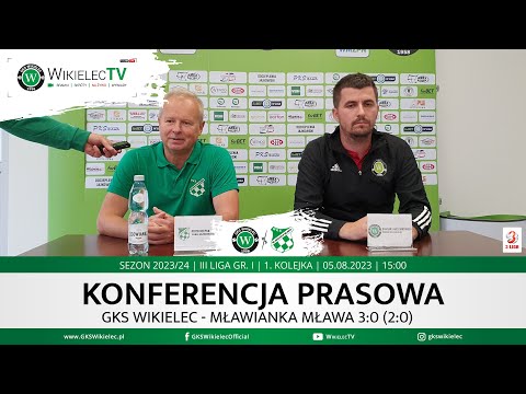 KONFERENCJA PRASOWA | Trenerzy po meczu GKS Wikielec - MŁAWIANKA Mława 3:0