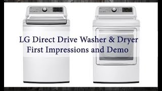 👕 LG High Efficiency Top Loader and Dryer || Review and Demo 👕