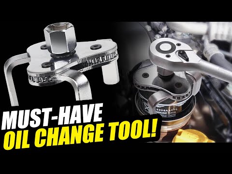 MUST HAVE OIL CHANGE TOOL - Universal Adjustable Oil Filter Wrench - 3 Jaw Oil Filter Ratchet