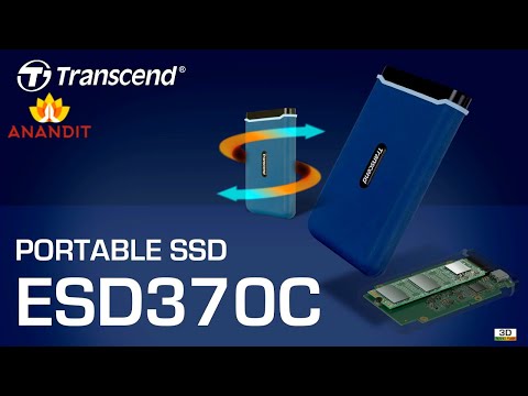 Transcend 370C USB Type-C Portable SSD | ESD370C | USB 3.1 Gen 2 | 1,050MB/s | #transcend #anandit