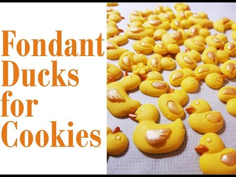 How to make Fondant Ducks for Cookies