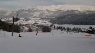 preview picture of video 'Ski Gresse en Vercors Piste Bleu les Faisans'