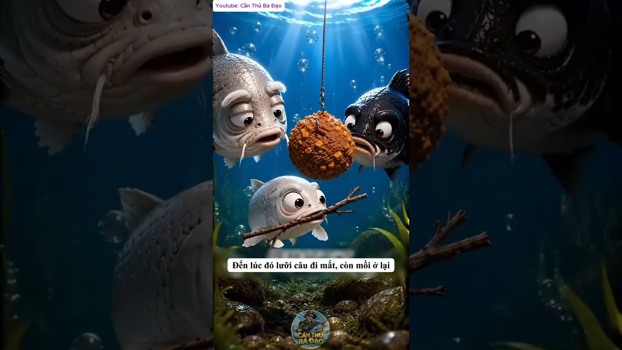Cá troll "móm thủ" ăn mồi mà không bị mắc câu